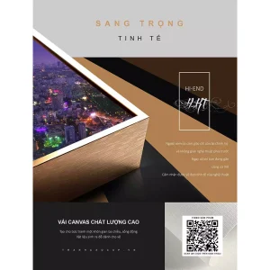 Thành Phố Phát Sáng: Biểu Tượng Của Ước Mơ và Hoài Bão Trong Tranh Treo Tường Hiện Đại