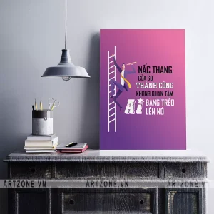Tranh Bàn làm việc tạo động lực tăng cường đoàn kết Nấc thang của sự thành công không quan tâm ai đang trèo lên nó AZ1-0461