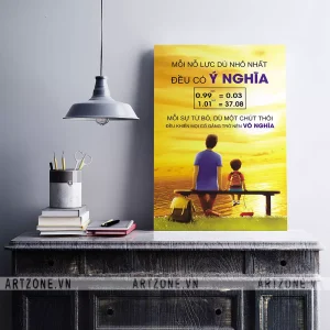 Tranh trang trí Văn phòng thúc đẩy động lực tạo sự đoàn kết Mỗi nỗ lực dù nhỏ nhất đều có ý nghĩa, mỗi sự từ bỏ, dù một chút thôi đều khiến mọi cố gắng trở nên vô nghĩa AZ1-0433