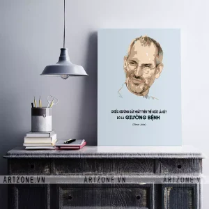 Tranh décor trang trí Công sở thúc đẩy động lực Chiếc giường đắt nhất trên thế giới là gì? Đó là GIƯỜNG BỆNH! (Steve Jobs) AZ1-0390