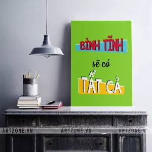 Tranh Vị trí làm việc thúc đẩy động lực khích lệ tinh thần Bình tĩnh sẽ có tất cả AZ1-0495