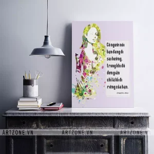 Tranh Văn phòng thúc đẩy động lực tạo sự đoàn kết Có người nói bạn đang đi sai hướng, trong khi đó đơn giản chỉ là lối đi riêng của bạn. (Angelina Jolie) AZ1-0418
