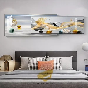 Bức Tranh Nghệ Thuật Hiện Đại: Hành Trình Cảm Xúc Giữa Sóng Nước và Tàu Biển