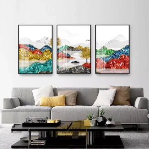 Sự Hòa Quyện Cảm Xúc Trong Bức Tranh Trừu Tượng: Khám Phá Mối Quan Hệ Giữa Con Người và Thiên Nhiên