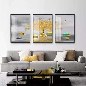 Sự Giao Thoa Giữa Nghệ Thuật và Cảm Xúc: Bức Tranh Trừu Tượng Đầy Ý Nghĩa Treo Tường