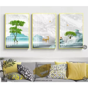 Khám Phá Sức Sống Và Cảm Xúc Trong Bức Tranh Bông Gương Phong Cảnh Đẹp - Nghệ Thuật Trừu Tượng Gợi Mở Một Cuộc Hành Trình Tâm Hồn