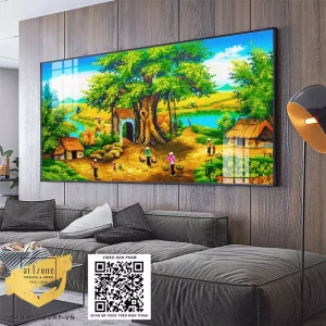 Bức tranh Làng quê Việt Nam: Nét đẹp văn hóa và tâm hồn Việt