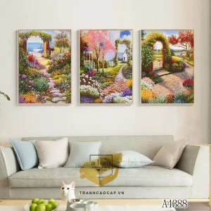 Bức Tranh Phong Cảnh Thiên Nhiên: Nghệ Thuật Sơn Dầu Vintage và Thông Điệp Về Sự Hòa Hợp Với Thiên Nhiên