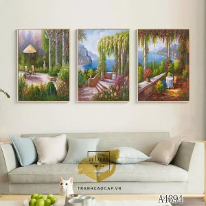 Bức Tranh Sơn Dầu Vintage: Khám Phá Sự Giao Hòa Giữa Con Người và Thiên Nhiên