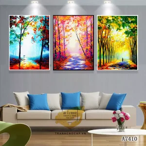 Khám Phá Vẻ Đẹp Thiên Nhiên Qua Nghệ Thuật Vintage: Bức Tranh Sơn Dầu Gợi Nhớ Tâm Hồn