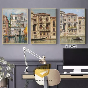 Khám Phá Bức Tranh Phong Cảnh Thành Phố Vintage: Hòa Quyện Giữa Nghệ Thuật, Lịch Sử và Cảm Xúc