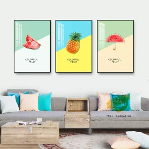 Khám Phá Sự Tương Tác Giữa Nghệ Thuật Và Cuộc Sống Qua Bức Tranh Trái Cây Cách Điệu