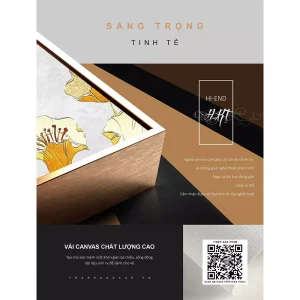 Bức Tranh Hoa Sen Vàng Trừu Tượng: Tuyệt Tác Nghệ Thuật Mang Ý Nghĩa Sâu Sắc