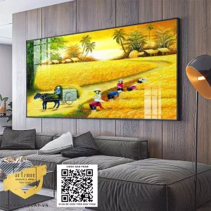 Tranh Làng Quê Việt Nam: Nét đẹp truyền thống sống động trên từng bức vẽ