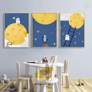 Tranh Treo Tường: Khám Phá Niềm Vui Tuổi Thơ Qua Sắc Màu Pastel