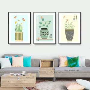 Bức Tranh Vải Canvas Hoa Lá: Hòa Quyện Nghệ Thuật và Cảm Xúc Trong Không Gian Sống