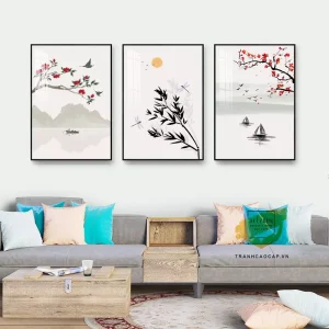Bức Tranh Hoa Đào: Biểu Tượng Của Sự Tái Sinh, May Mắn Và Ý Nghĩa Văn Hóa Trong Nghệ Thuật