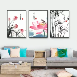 Bức Tranh Hoa Sen - Biểu Tượng Của Sự Kiên Trì Và Vẻ Đẹp Tâm Linh Trong Không Gian Sống