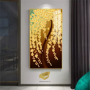 Bức Tranh Hoa Lá Bóng Gương Cao Cấp: Tuyệt Tác Nghệ Thuật Khơi Nguồn Cảm Xúc