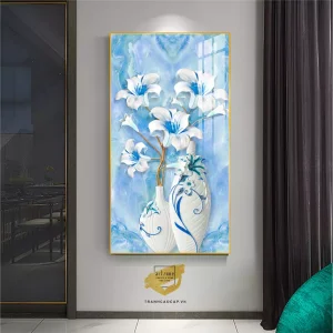 Bức Tranh Hoa Lá và Gương: Sự Giao Thoa Tinh Tế Giữa Tự Nhiên và Nghệ Thuật