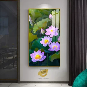 Tiêu đề SEO cho bài viết về tranh Hoa Sen Bòng Gương: