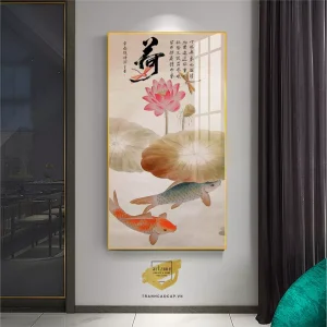 Bức Tranh Hoa Sen bóng gương: Vẻ Đẹp Vượt Thời Gian và Ý Nghĩa Tinh Thần Sâu Sắc