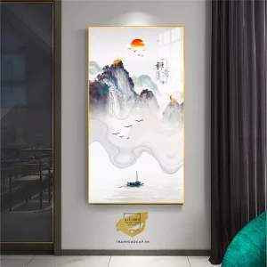 Bức Tranh Phong Cảnh Trừu Tượng Bóng Gương: Hành Trình Sắc Màu Vào Tâm Trí & Bản Chất Vẻ Đẹp
