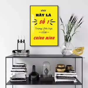 Tuyệt Tác Tranh Treo Tường Slogan: Khơi Nguồn Cảm Hứng, Bừng Sáng Không Gian