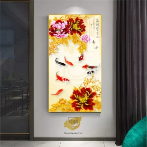 Cá chép bơi lội trong gương nước: Biểu tượng nghệ thuật và triết lý sống sâu sắc