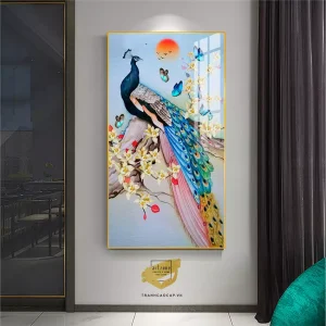 Chim Công Bông: Biểu Tượng Vẻ Đẹp và Ý Nghĩa Sâu Sắc Trong Tranh Treo Tường