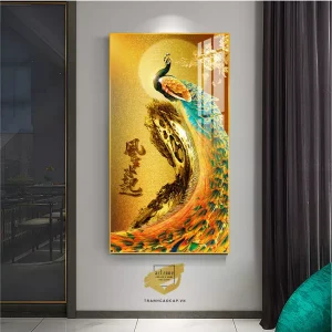 Bức Tranh Chim Công: Biểu Tượng Của Sự Thanh Lịch, Thịnh Vượng và Vẻ Đẹp Tuyệt Mỹ