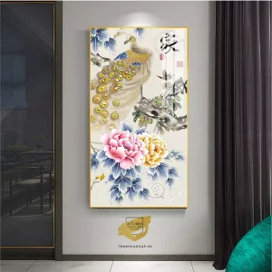 Bức Tranh Chim Công: Biểu Tượng Phú Quý và Vẻ Đẹp Tinh Tế Cho Không Gian Sống
