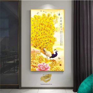Tuyệt tác tranh chim công: Biểu tượng vương giả, vẻ đẹp vĩnh cửu và triết lý sâu sắc