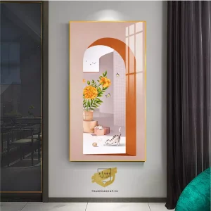 Bóng gương sáng: Hành trình nội tâm qua bức tranh trừu tượng độc đáo